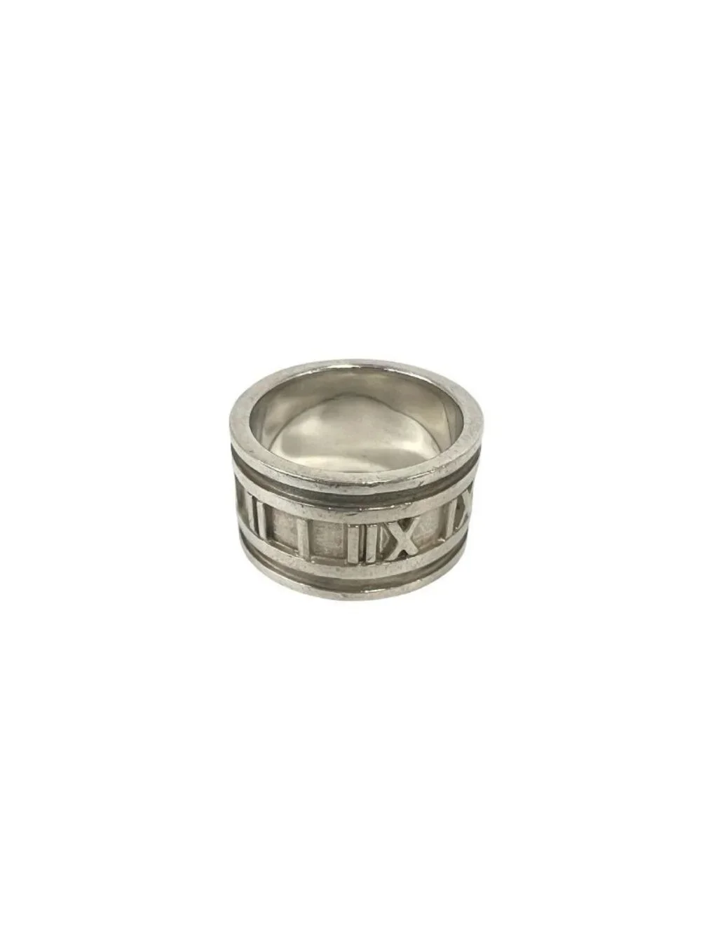 Tiffany & Co Vintage Atlas Wide Ring 925 Sterling Silver Accessory